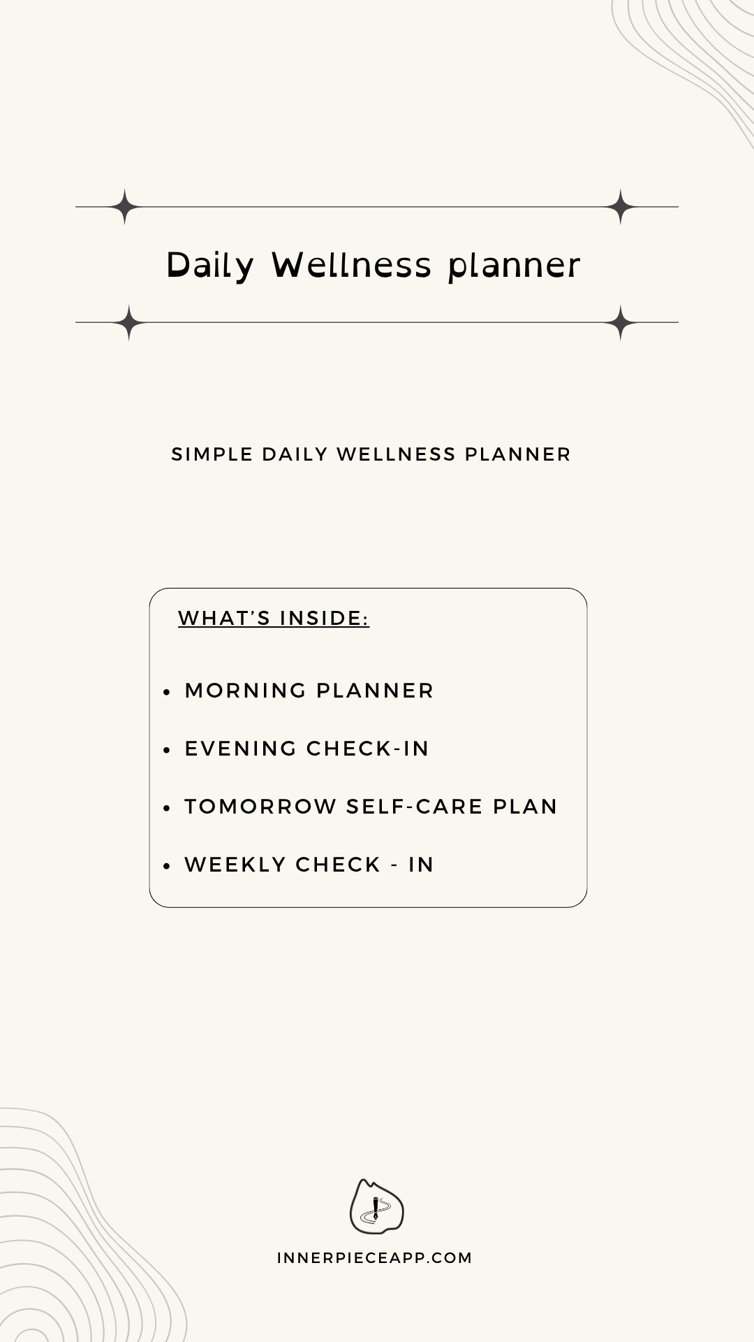 Minimalist Daily Wellness Planner preview